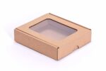 Štancana kutija s PVC prozorčićem, 140x125x30 mm, troslojna