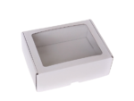 Štancana kutija s PVC prozorčićem,185x135x65 mm, troslojna