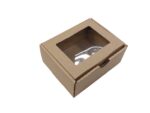 Štancana kutija s PVC prozorčićem, 100x80x45 mm, troslojna