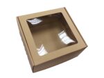 Štancana kutija s PVC prozorčićem, 185x185x90 mm, troslojna